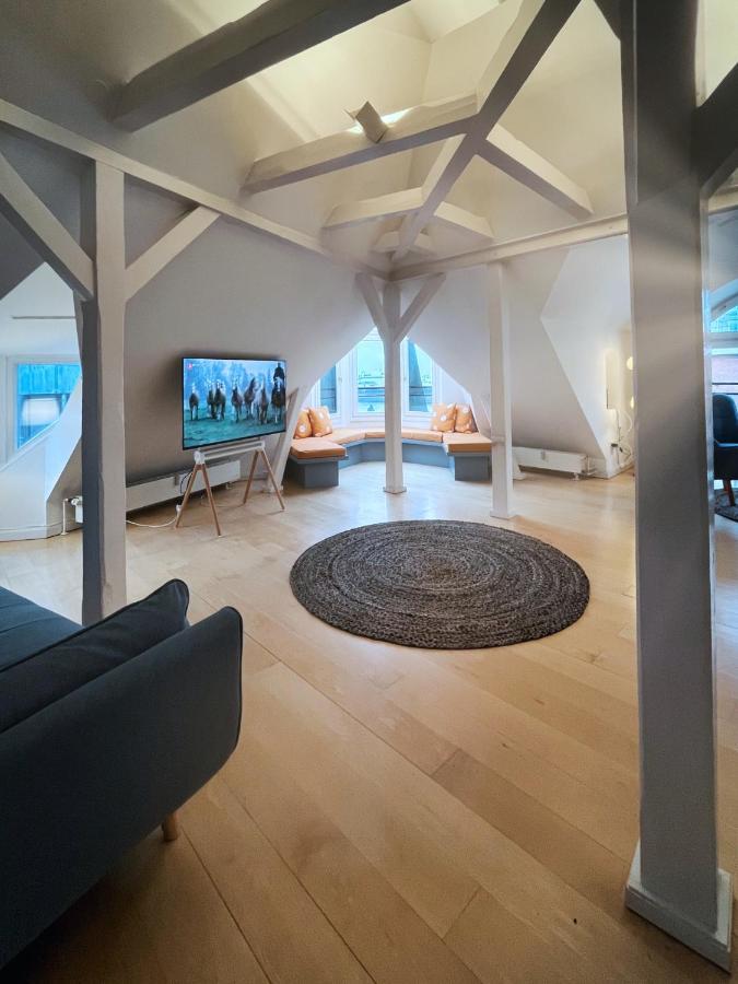 شقة Loft-Panoramablick-Hafen & Elbe! هامبورغ المظهر الخارجي الصورة