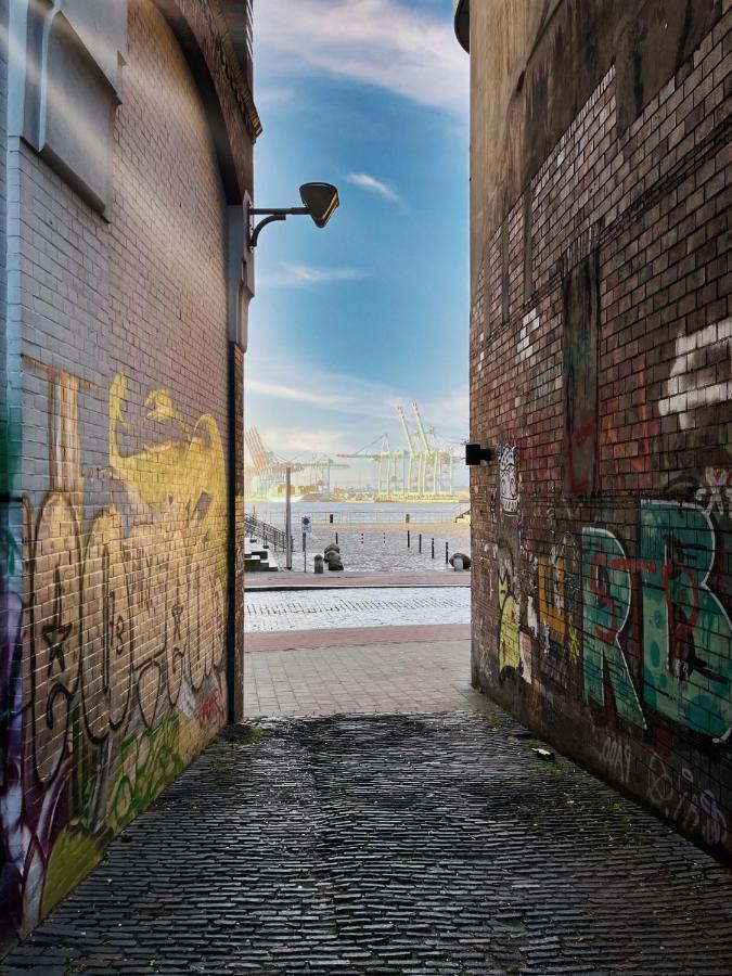 شقة Loft-Panoramablick-Hafen & Elbe! هامبورغ المظهر الخارجي الصورة
